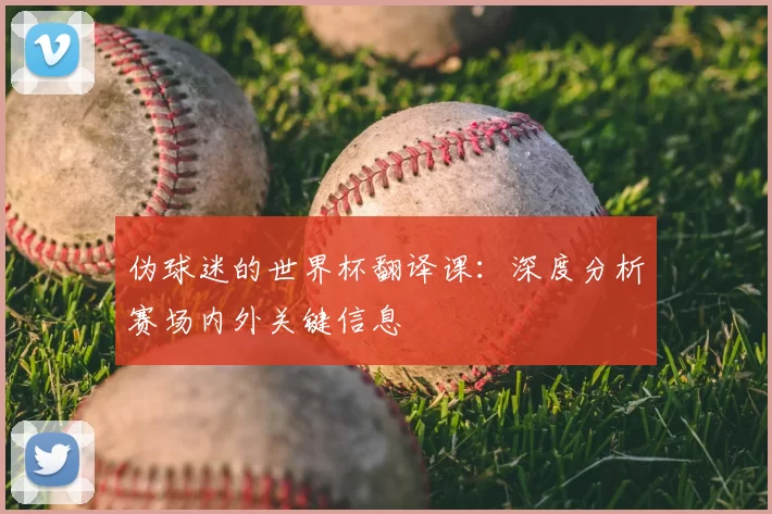 伪球迷的世界杯翻译课：深度分析赛场内外关键信息