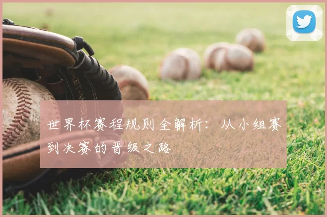 世界杯赛程规则全解析：从小组赛到决赛的晋级之路